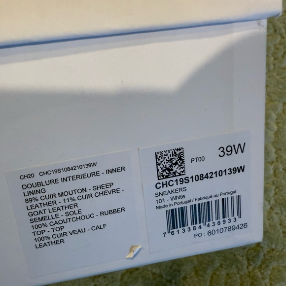 Chloe Lauren White Leather Scalloped Lace Up Sneakers Size 39 Women’s US 9 Shoes - Picture 10 of 11